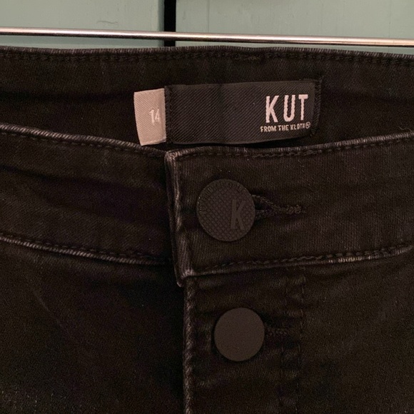 KUT from the Kloth High Rise Fab ab Skinny. Black. 14 - Picture 2 of 7